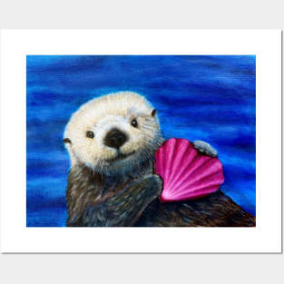 Valentine Otter Posters and Art